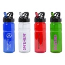 Bouteille plastique sans BPA  couleurs diaphanes VANDIX. 650ml