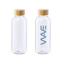 Bidón transparente en rPET, PET reciclado SKAT. 600ml