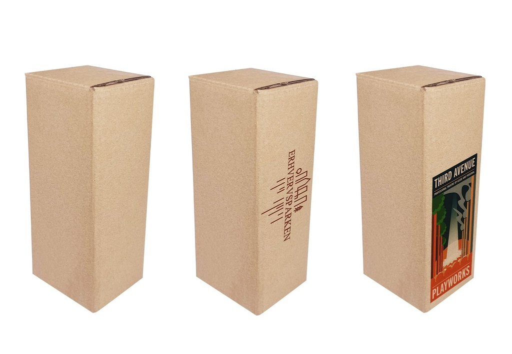 Cajas de cartón kraft reciclado para tazas y botellas