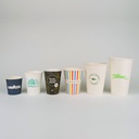 Vaso de cartón ecológico personalizado