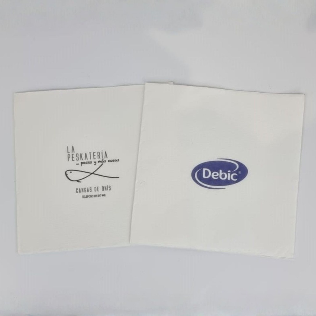 Large napkin 40x40 personalized in 1 or 2 colors