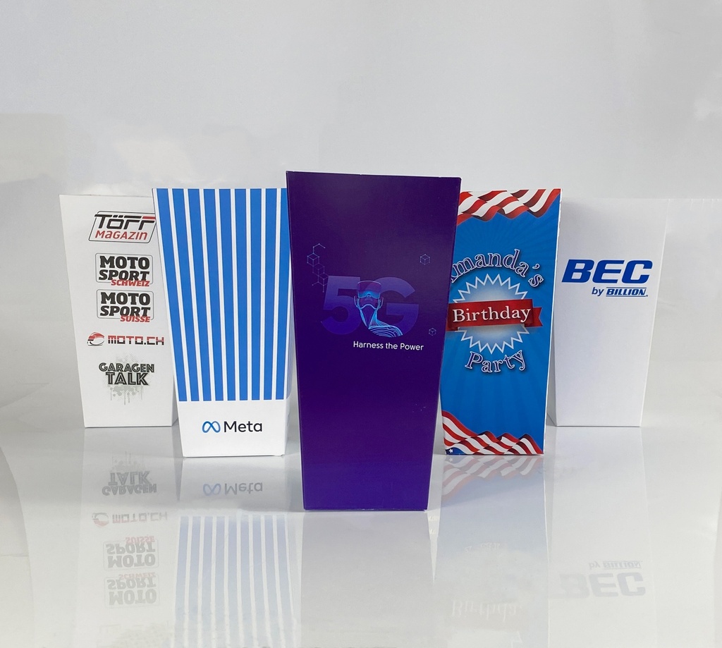 Vaso de palomitas de cartón personalizado