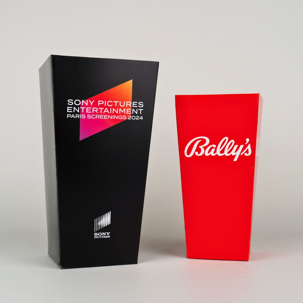 Personalized cardboard popcorn cup