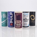 Lattina d'acqua personalizzata in cartone 25cl