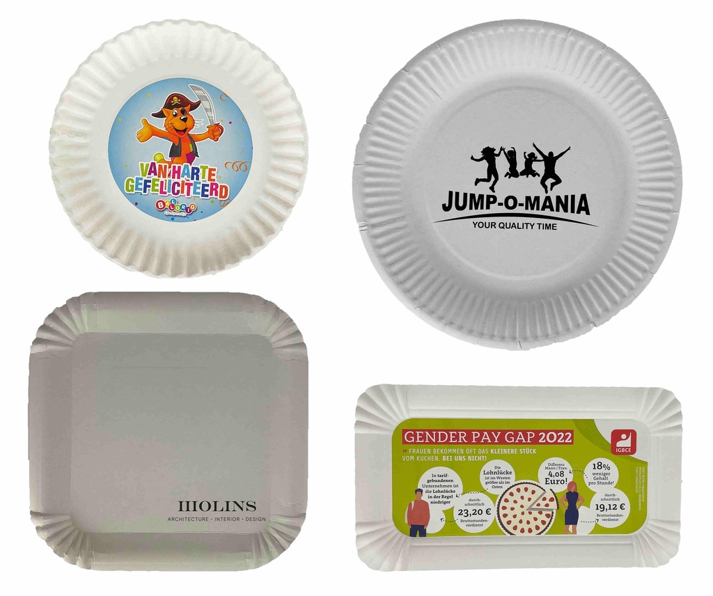 Piatti di carta personalizzati per eventi