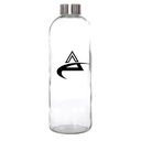 Glasflasche mit Silber- oder Holzdeckel Mae 1 l. 