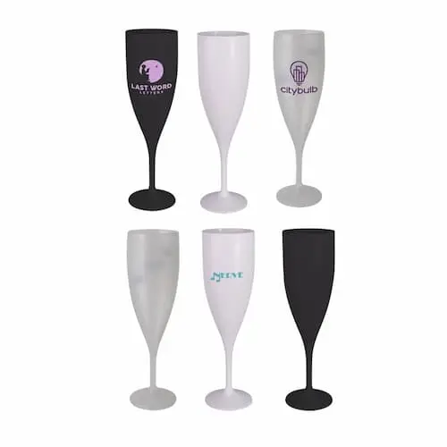 Bicchiere da spumante personalizzato riutilizzabile da 15 cl