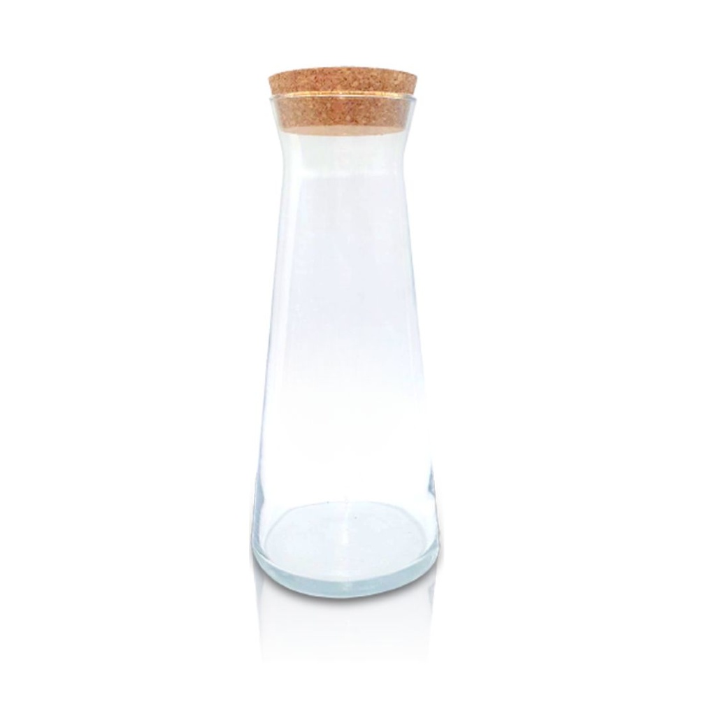 Botella de cristal con tapón de corcho ROPER NEW de 1 l.