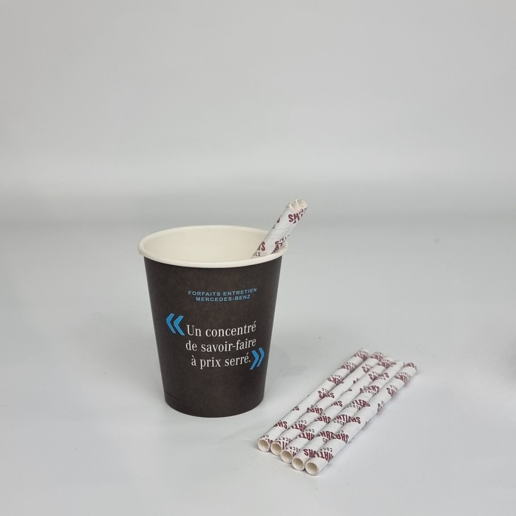 CLASSIC Personalized paper straw. Ø0.6cm.