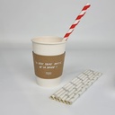 WIDE Personalized paper straw. Ø0.8cm