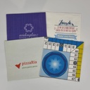 Tovagliolo da tavola bianco personalizzato 33x33 in quadricromia