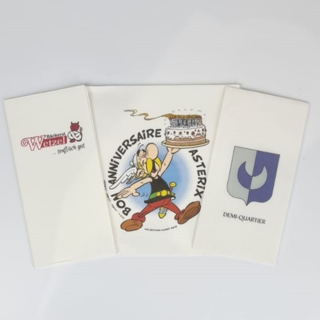 Servilleta grande 40x40 personalizada en cuatricomía