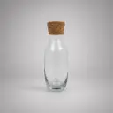 Botella de cristal personalizada ÁNFORA 1L con tapón de corcho