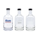 Glasflasche mit silbernem oder schwarzem Verschluss NOCTURNE.