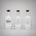 Glasflasche mit silbernem oder schwarzem Verschluss NOCTURNE.