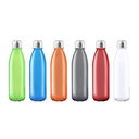Botella de cristal de colores de 650ml y tapón inox SOLARIS.