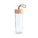 Botella de cristal y tapón de bambú ZEN SMALL de 420 ml.