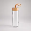 Glass bottle and bamboo cap 420 ml ZEN SMALL.
