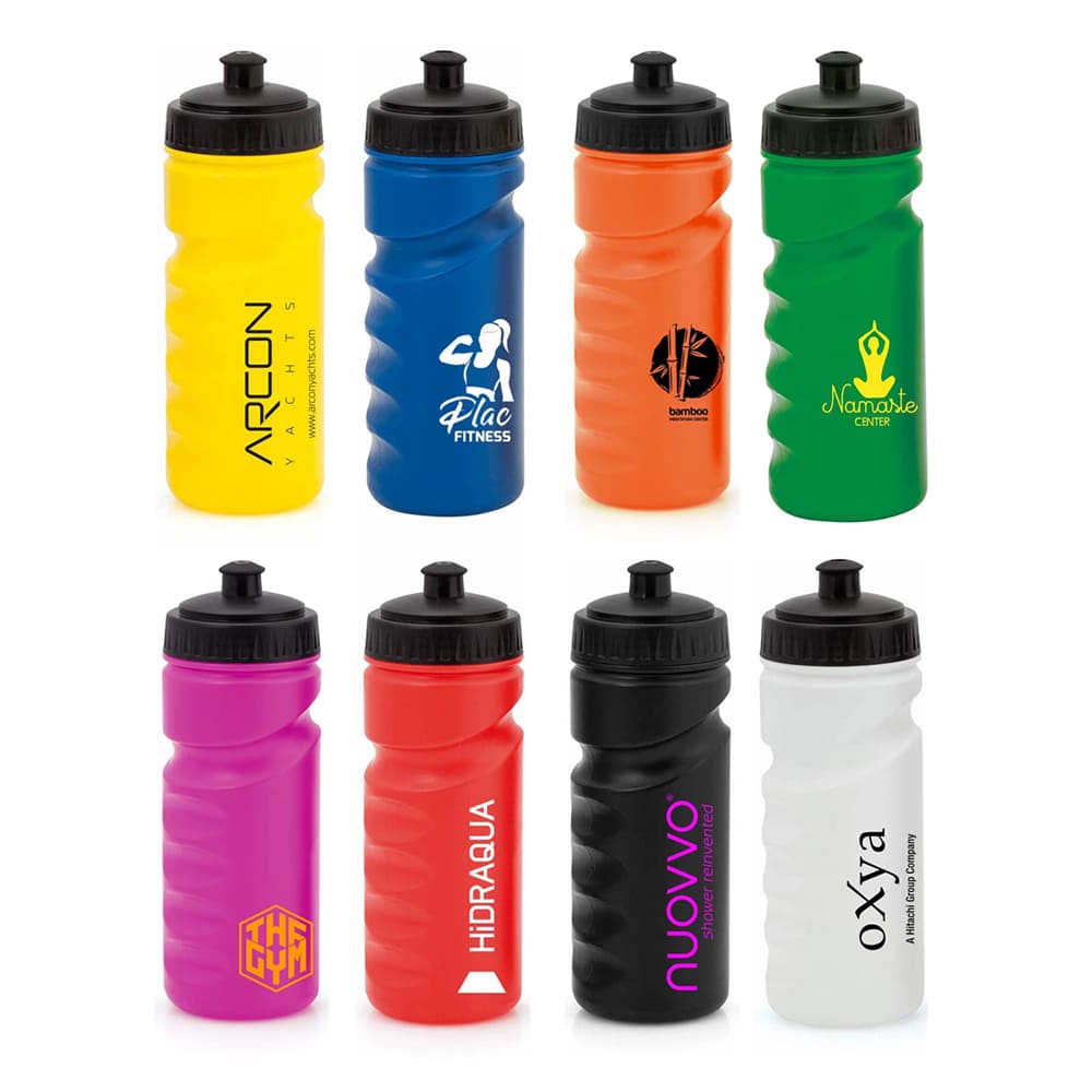 Bidón deporte 500 ml de plástico en colores surtidos ISKAN. 