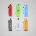 Bouteille en plastique colorée 500ml bouchon en acier GIZMO. 