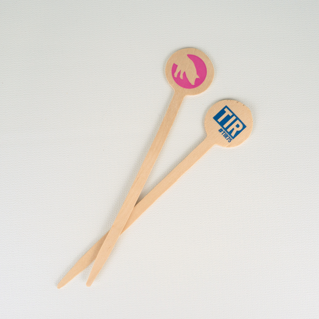 Long Drink 15 cm agitator in natural wood