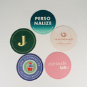 Sottobicchiere rotondo personalizzato 93 mm fronte-retro