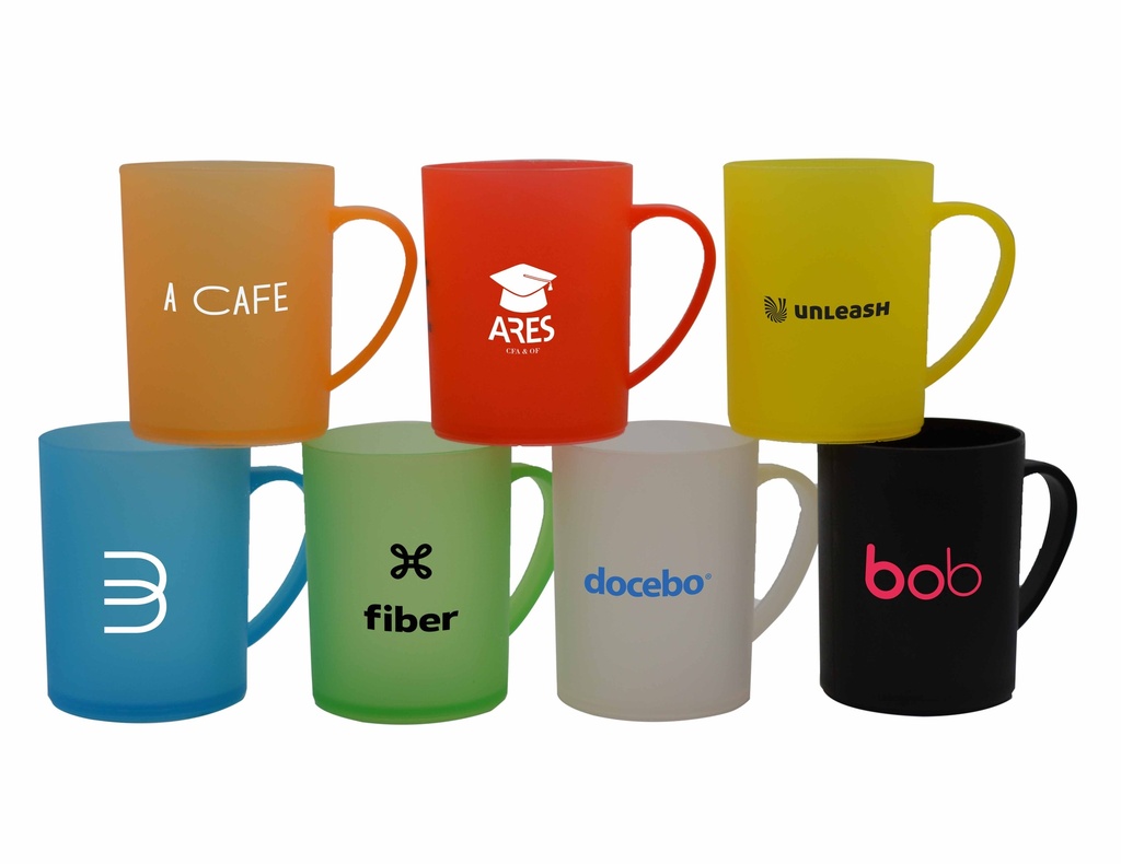 Tasse en plastique de couleurs givres assorties WASAT, 250 ml 