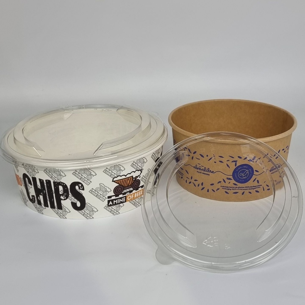 Couvercle transparent pour pot à salade