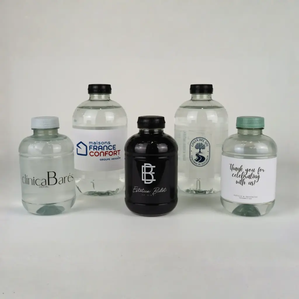 Bottiglia d'acqua personalizzata in rPET riciclato