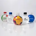 Personalized round rPET water bottle 33cl.