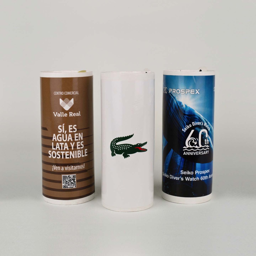Lata de agua en cartón personalizada 25cl