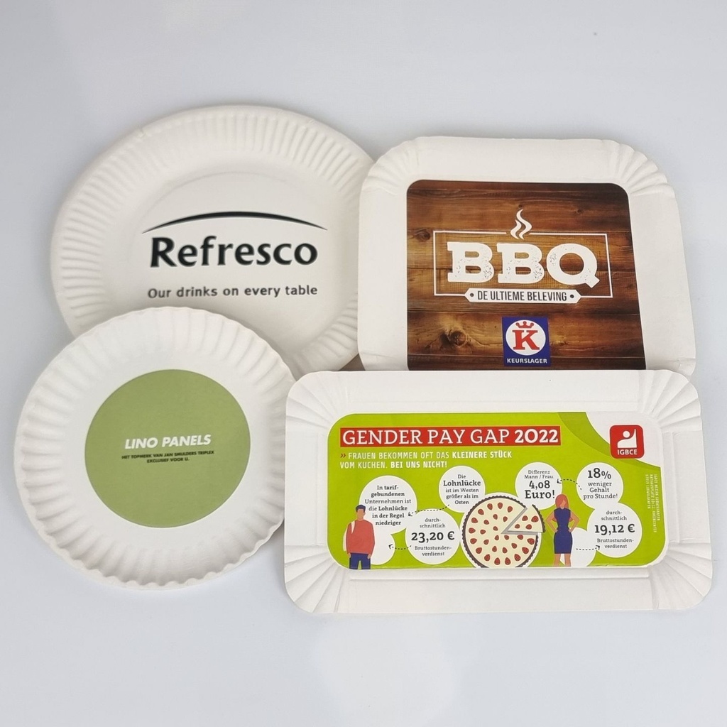 Assiettes en papier personnalisées pour événements