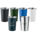350 ml oder 500 ml personalisierter Edelstahl-Metallbecher