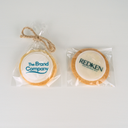 Biscotto De-Luxe 5-6 cm. Personalizzato con carta da zucchero.  Insaccato singolarmente