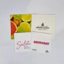 Personalisierte weiße Cocktailserviette im Vierfarbdruckverfahren