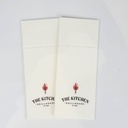  Personalized white kangaroo napkin in full color