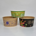 Personalized cardboard salad bowl