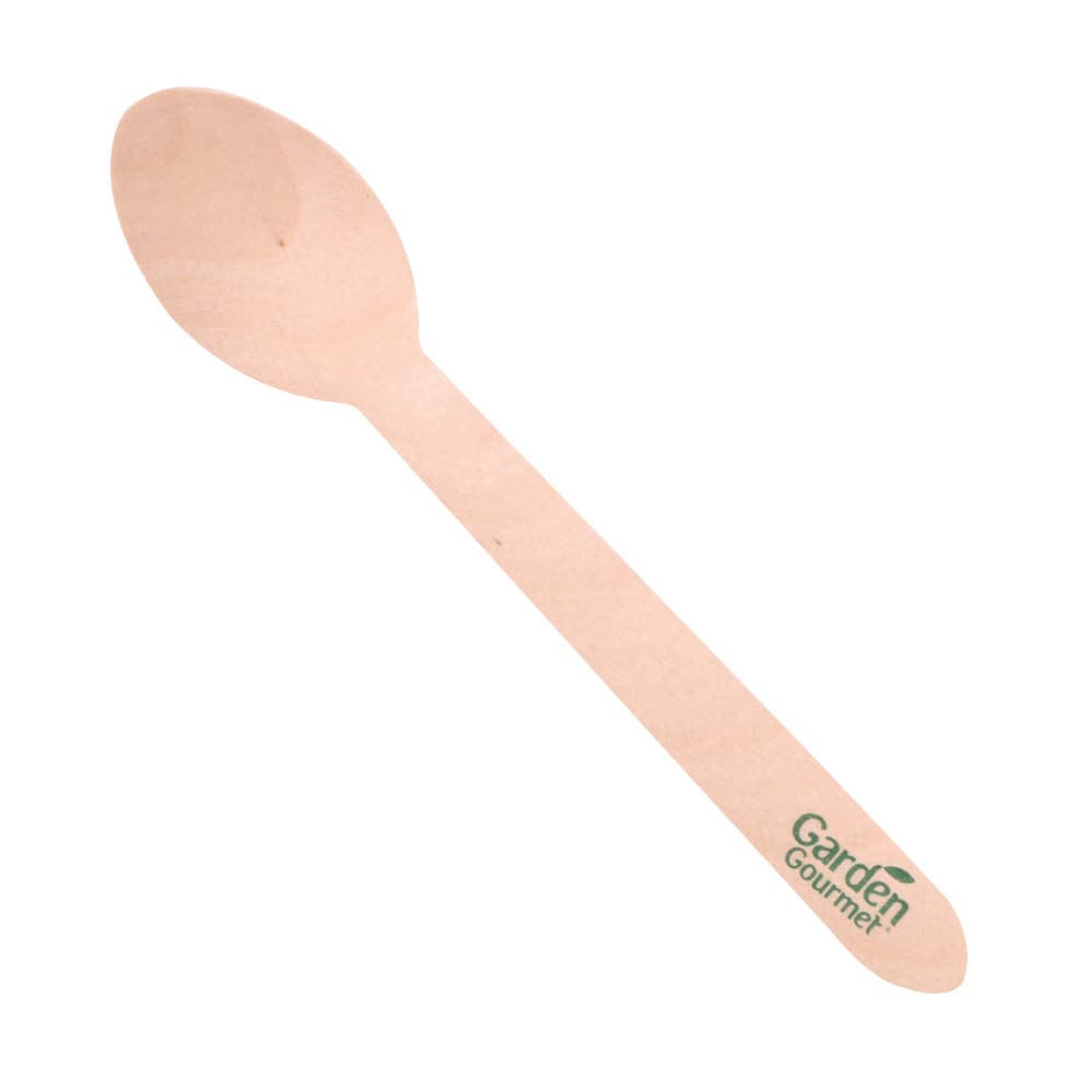 Cuchara de madera de postre 9.5 cm personalizable